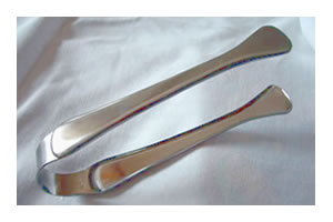 Stainless Steel Ice Tongs by Old World Cuisine